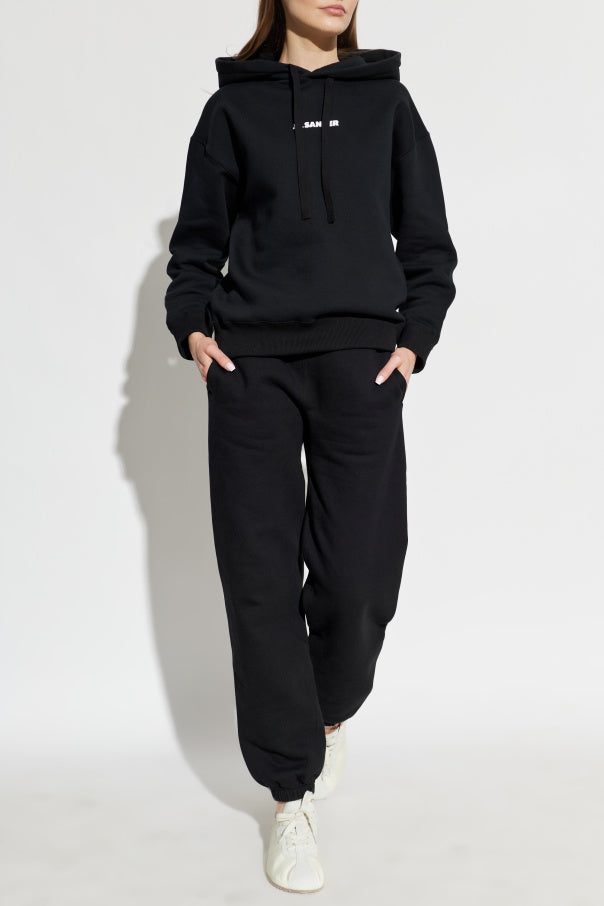 JIL SANDER BLACK Hoodie 2