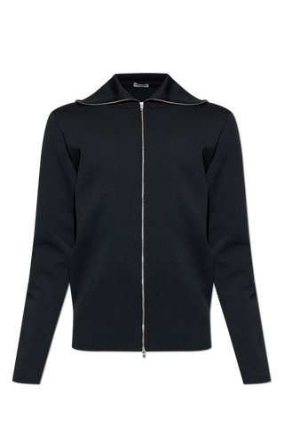 JIL SANDER BLACK Sweatshirt with collar 1