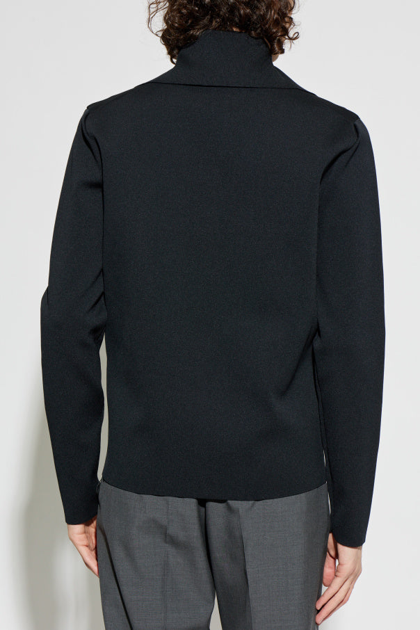JIL SANDER BLACK Sweatshirt with collar 4