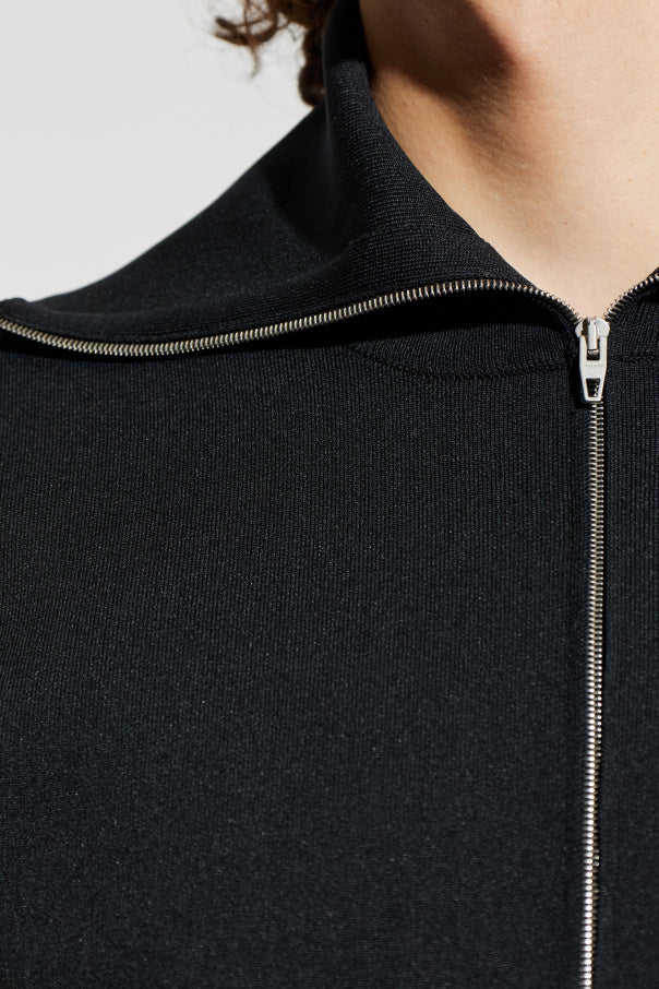 JIL SANDER BLACK Sweatshirt with collar 5
