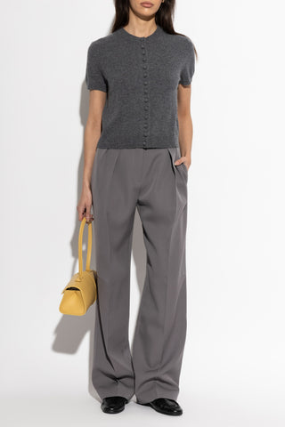 JIL SANDER GREY Wool trousers 2