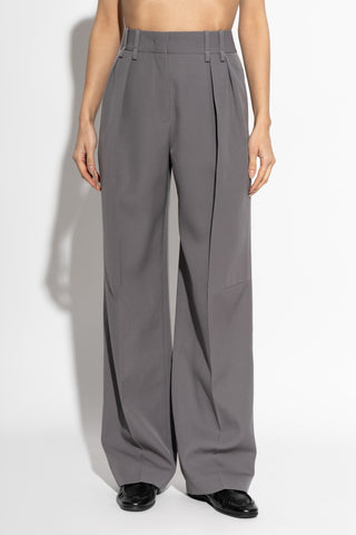 JIL SANDER GREY Wool trousers 3