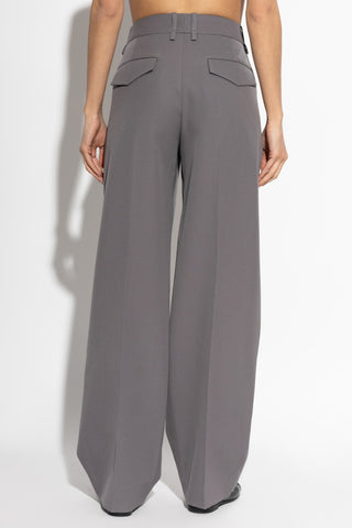 JIL SANDER GREY Wool trousers 4