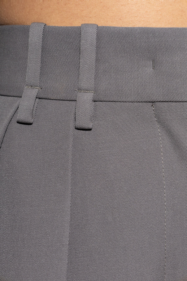 JIL SANDER GREY Wool trousers 5