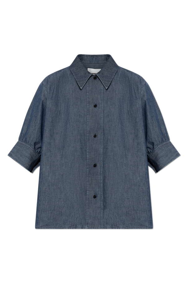 JIL SANDER NAVY BLUE Denim shirt 1