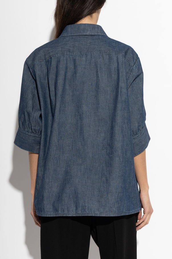 JIL SANDER NAVY BLUE Denim shirt 4