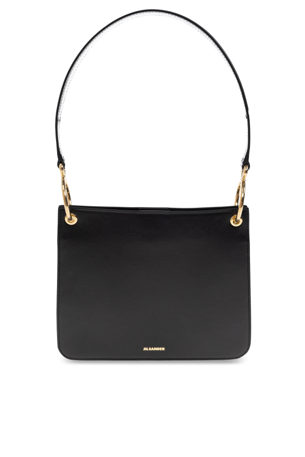 JIL SANDER BLACK ‘Otto Small’ shoulder bag 1