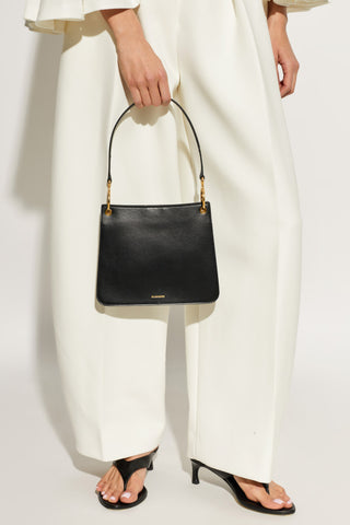 JIL SANDER BLACK ‘Otto Small’ shoulder bag 2