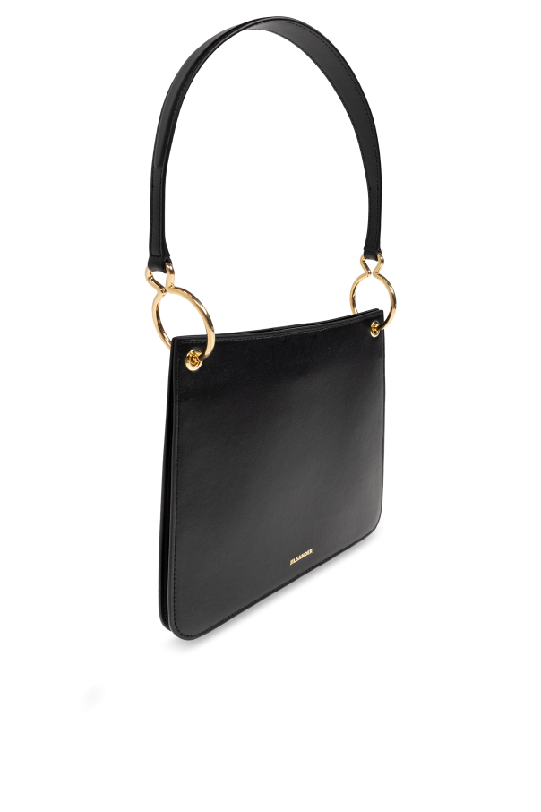 JIL SANDER BLACK ‘Otto Small’ shoulder bag 4