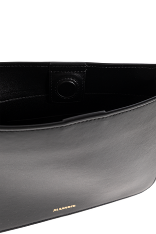 JIL SANDER BLACK ‘Otto Small’ shoulder bag 5