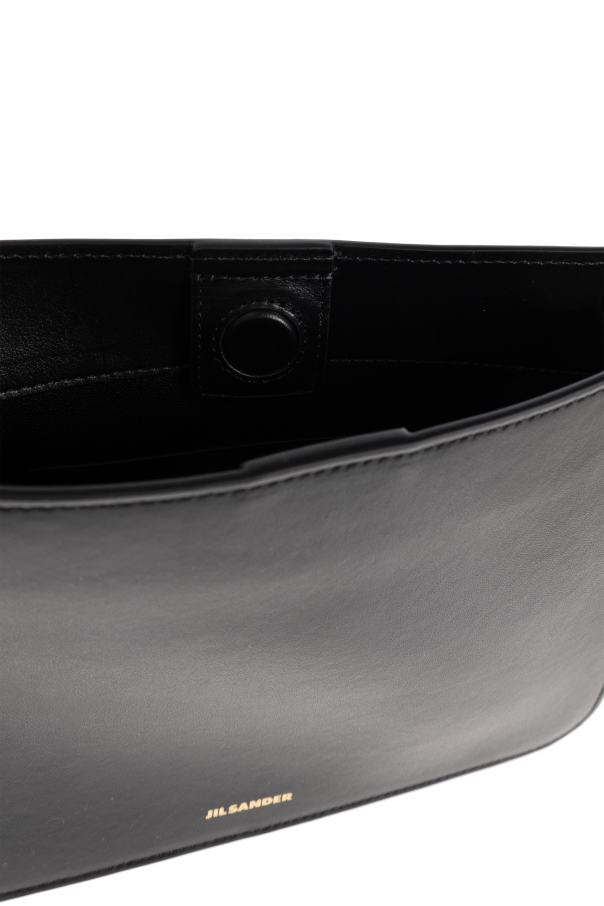 JIL SANDER BLACK ‘Otto Small’ shoulder bag 5