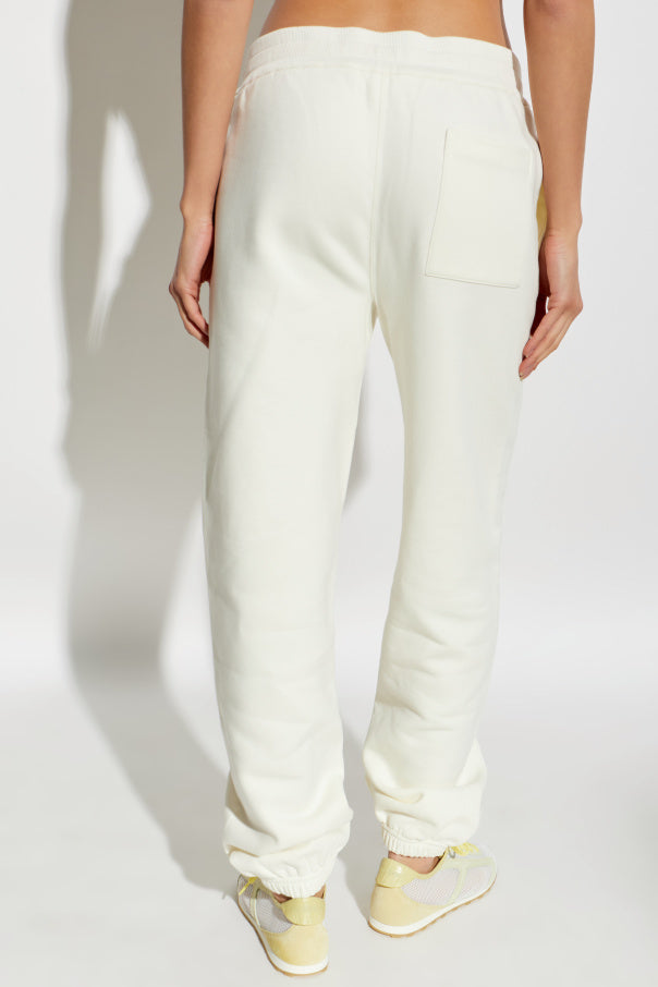 JIL SANDER cream Sweatpants with ribbed cuffs 4