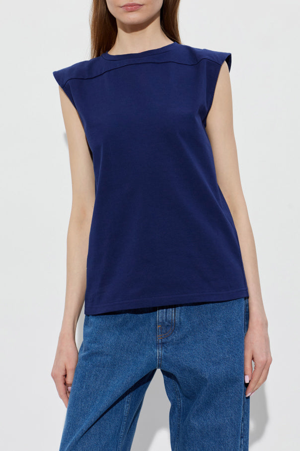 JIL SANDER NAVY BLUE Cotton top 3