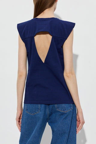 JIL SANDER NAVY BLUE Cotton top 4