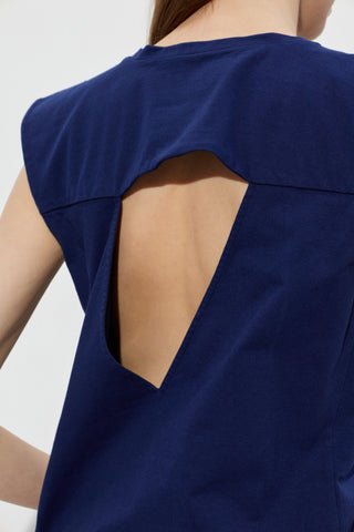JIL SANDER NAVY BLUE Cotton top 5