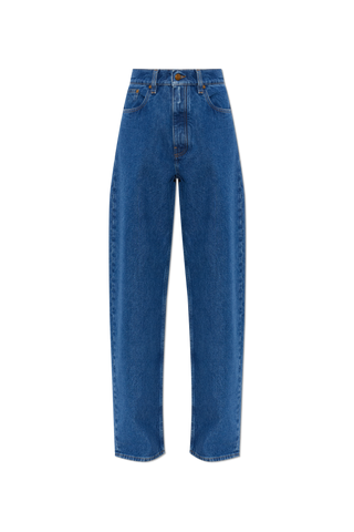 JIL SANDER NAVY BLUE High-waisted jeans 1