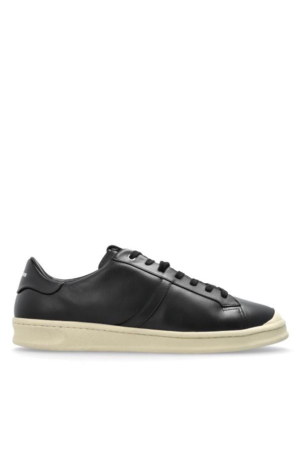 JIL SANDER BLACK Leather sports shoes 1