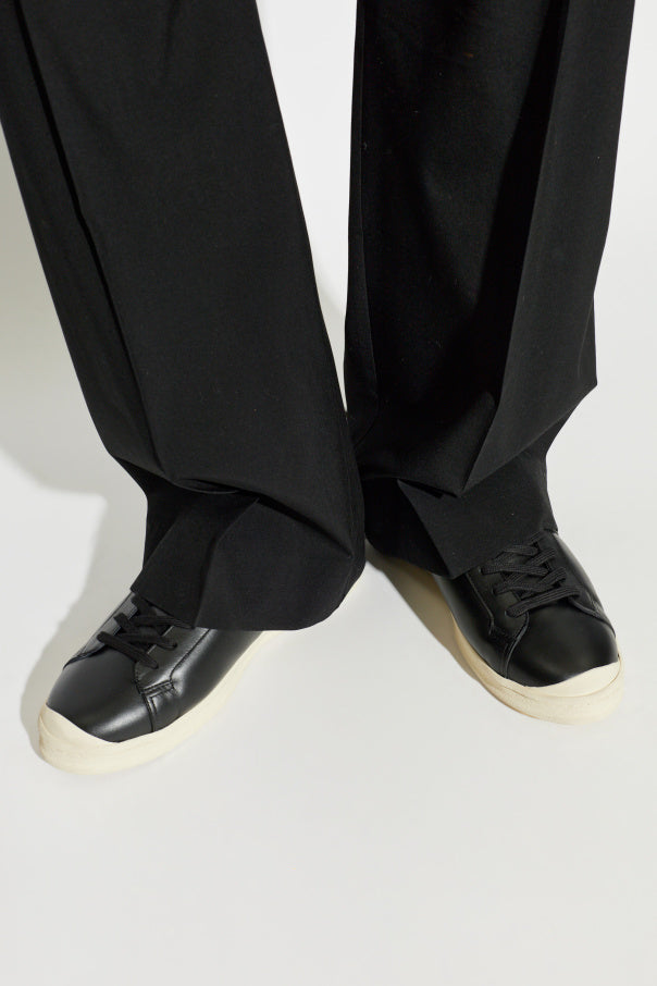 JIL SANDER BLACK Leather sports shoes 2