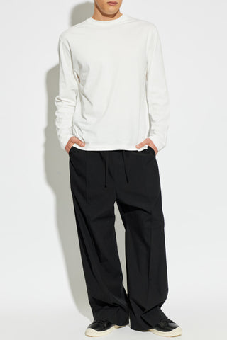 JIL SANDER BLACK Leather sports shoes 3