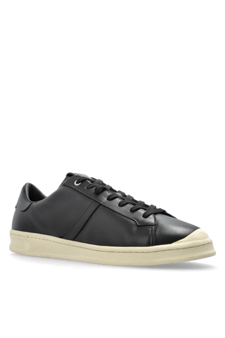 JIL SANDER BLACK Leather sports shoes 4