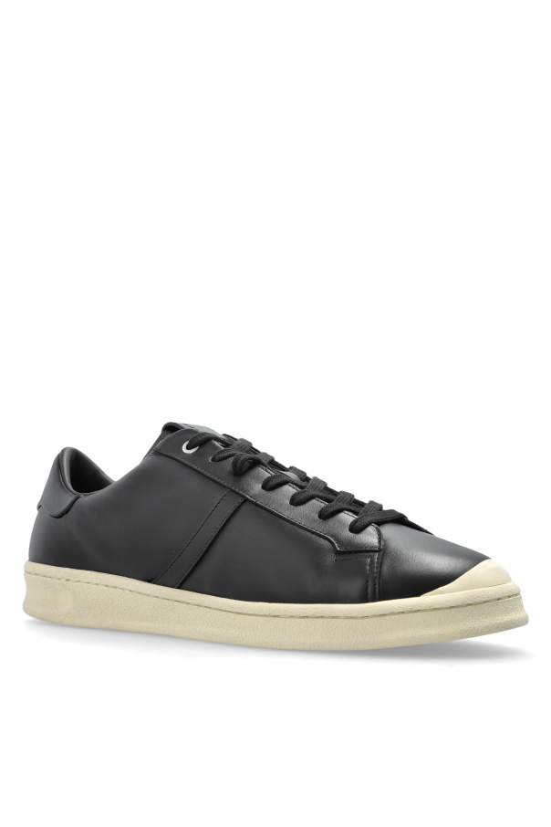 JIL SANDER BLACK Leather sports shoes 4