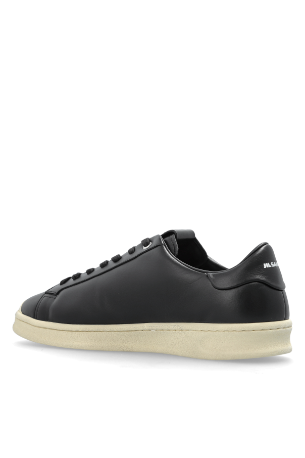 JIL SANDER BLACK Leather sports shoes 5
