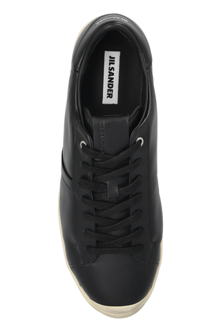 JIL SANDER BLACK Leather sports shoes 6