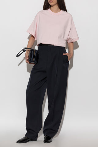 JIL SANDER PINK T-shirt with printed logo 2