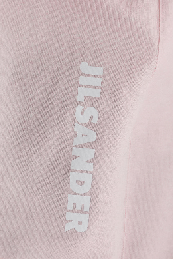 JIL SANDER PINK T-shirt with printed logo 5