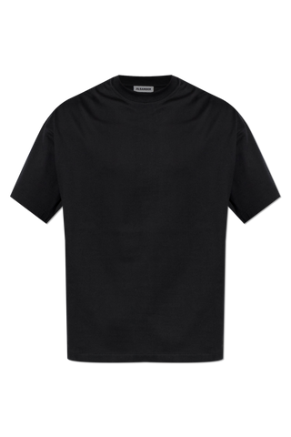 JIL SANDER BLACK T-shirt with printed logo 1
