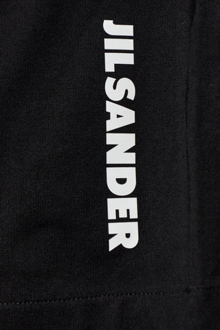 JIL SANDER BLACK T-shirt with printed logo 5
