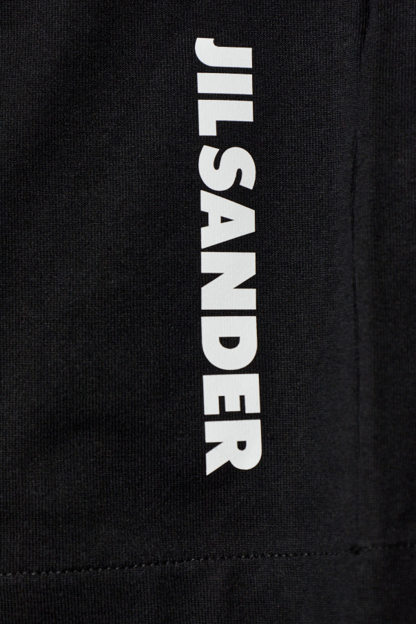 JIL SANDER BLACK T-shirt with printed logo 5