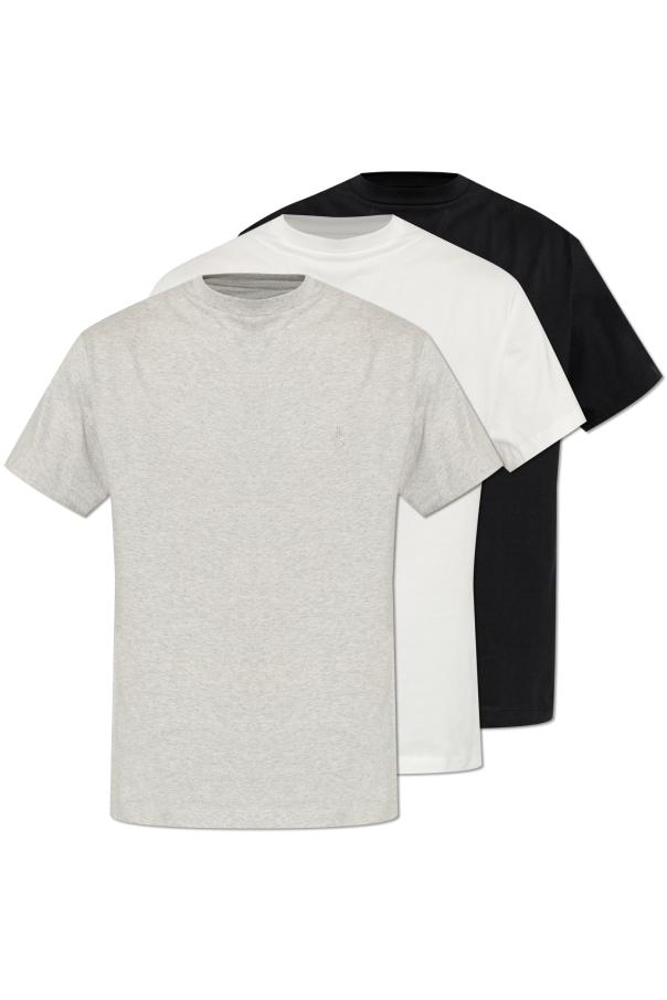 JIL SANDER GREY 3-pack of t-shirts 1