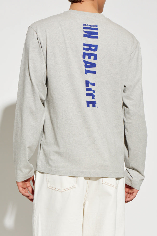 JIL SANDER GREY Long sleeve T-shirt 4