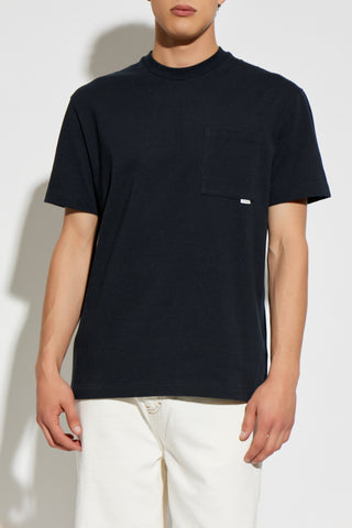 JIL SANDER NAVY BLUE T-shirt with pocket 3