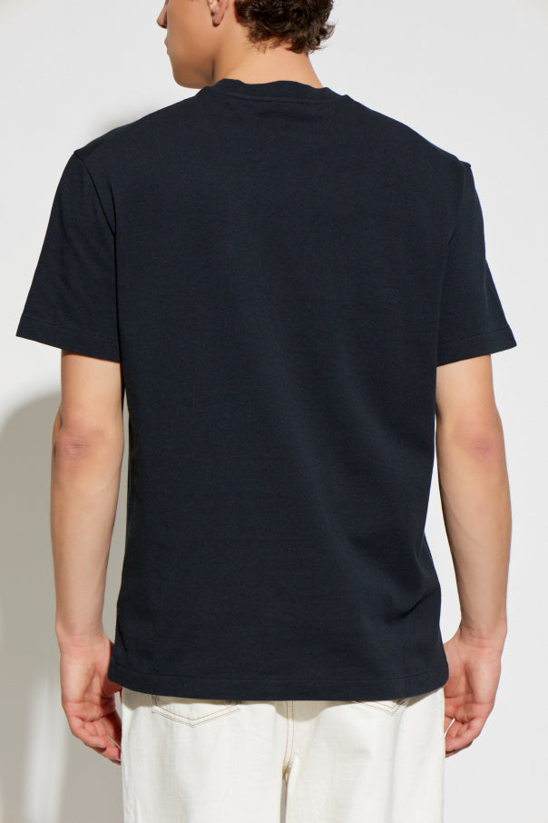 JIL SANDER NAVY BLUE T-shirt with pocket 4
