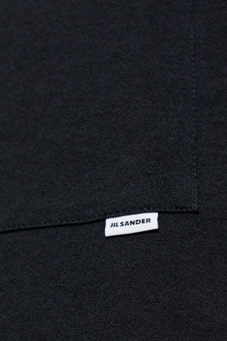 JIL SANDER NAVY BLUE T-shirt with pocket 5