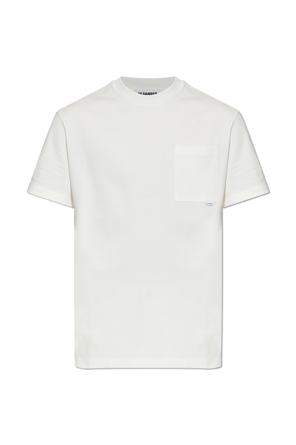 JIL SANDER WHITE T-shirt with pocket 1