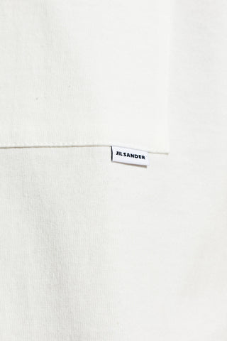 JIL SANDER WHITE T-shirt with pocket 5