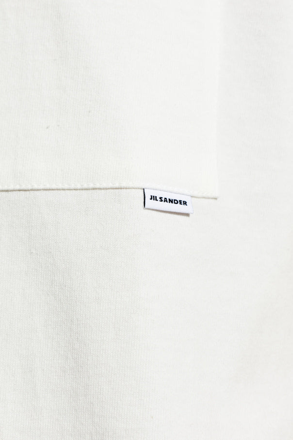 JIL SANDER WHITE T-shirt with pocket 5