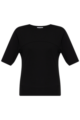JIL SANDER BLACK Top with a back slit 1