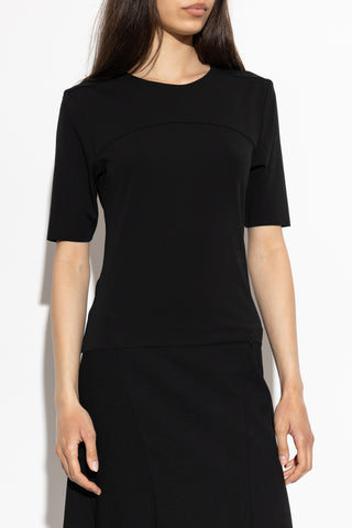 JIL SANDER BLACK Top with a back slit 3