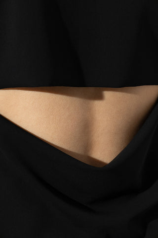 JIL SANDER BLACK Top with a back slit 5