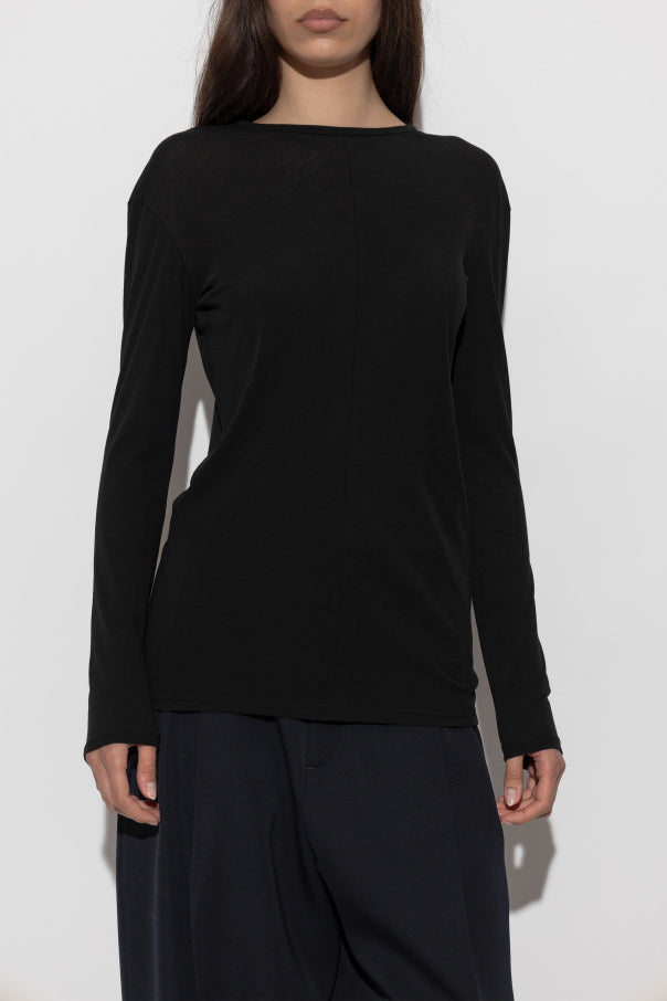 JIL SANDER BLACK Long-sleeved top 3