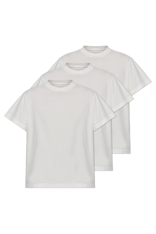 JIL SANDER WHITE 3-pack of t-shirts 1