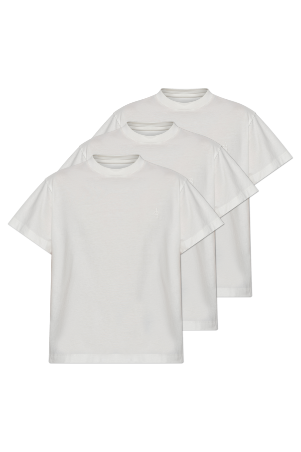 JIL SANDER WHITE 3-pack of t-shirts 1
