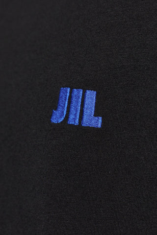 JIL SANDER BLACK T-shirt with embroidered logo 5