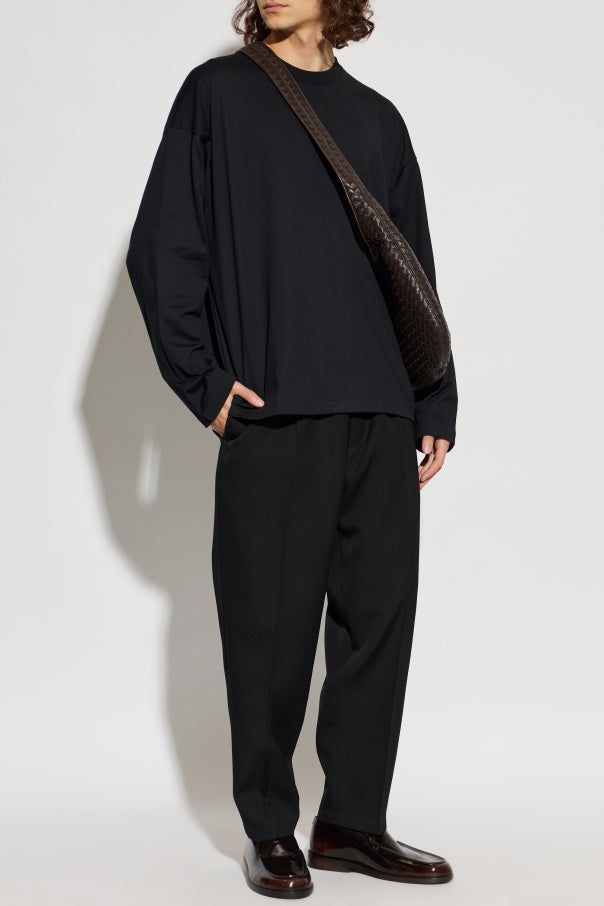 JIL SANDER BLACK Long sleeve T-shirt 2