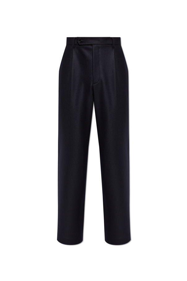 JIL SANDER NAVY BLUE Wool trousers 1