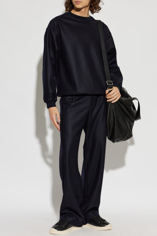 JIL SANDER NAVY BLUE Wool trousers 2